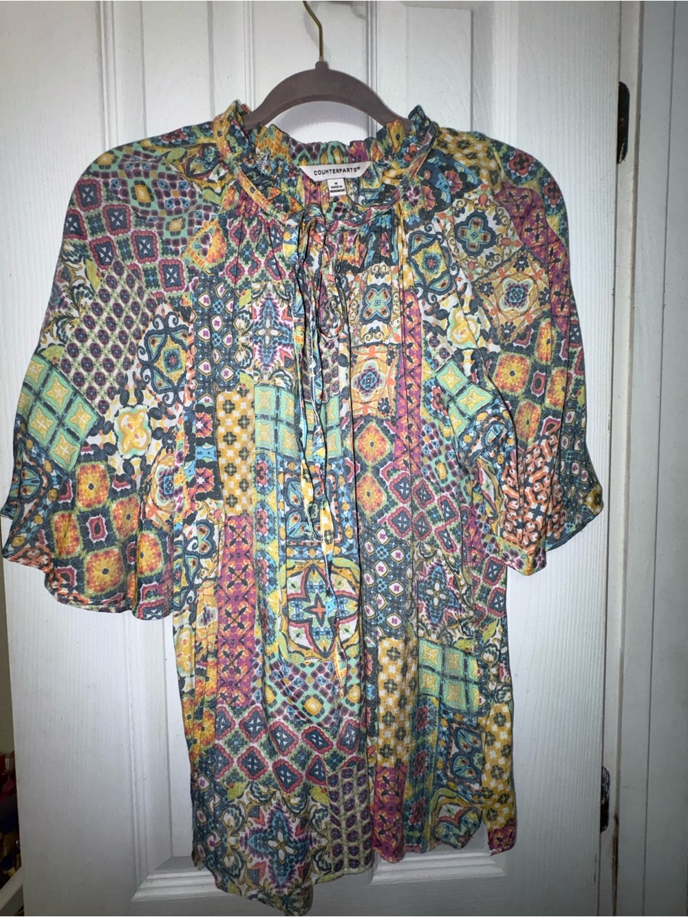Counterparts Colorful Geometric blouse